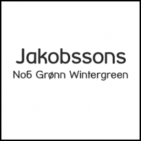 Jakobssons No6 Grønn Wintergreen Slim