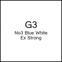 G3 No 3 Blue Hvit Ekstra Sterk