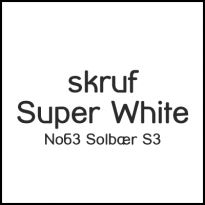 Skruf Super White No63 Solbær S3
