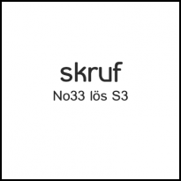 Skruf No33 Løs S3